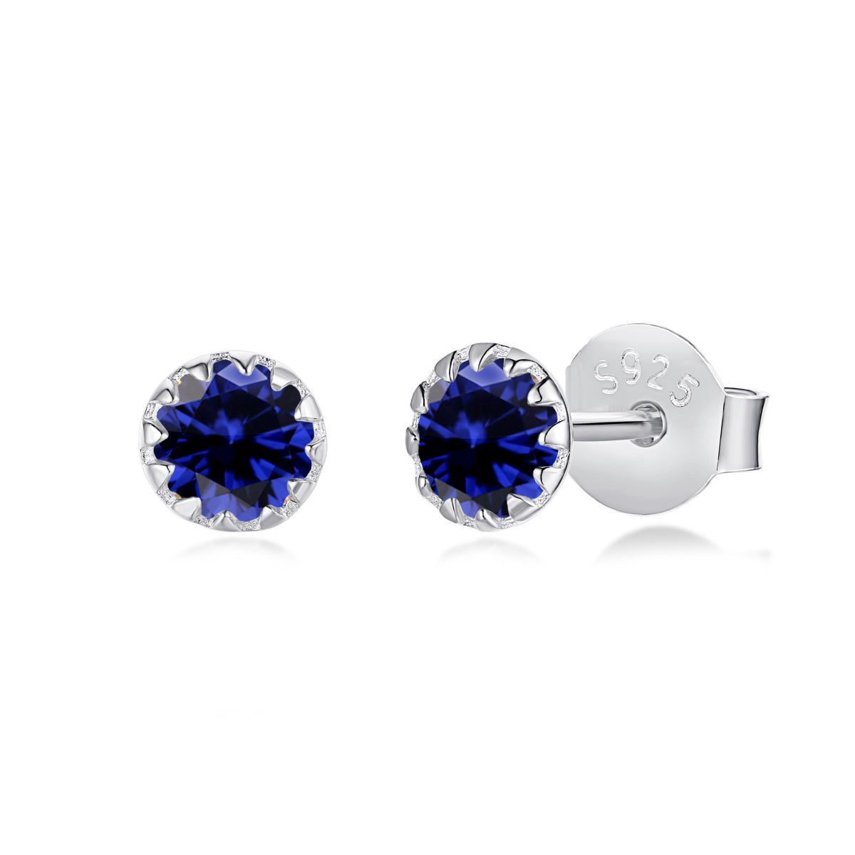 [RAFFINE]Sparkling Colorful Round Shape Earrings