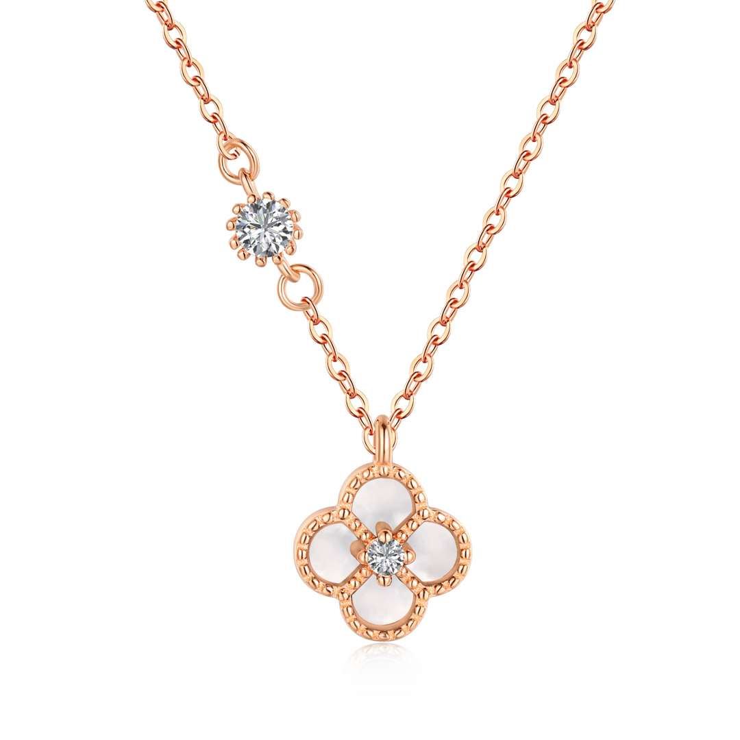 [RAFFINE]Collar delicado con forma de flor