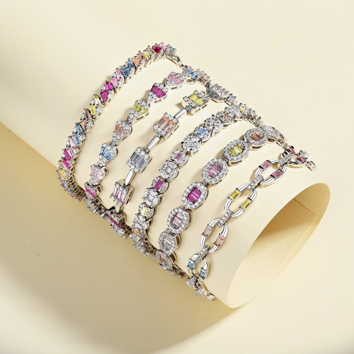 [Raffine]Dainty Charming Emerald Cut Daily Bracelet