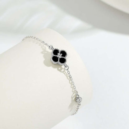 [RAFFINE]Delicate Four Leaf Clover Bracelet