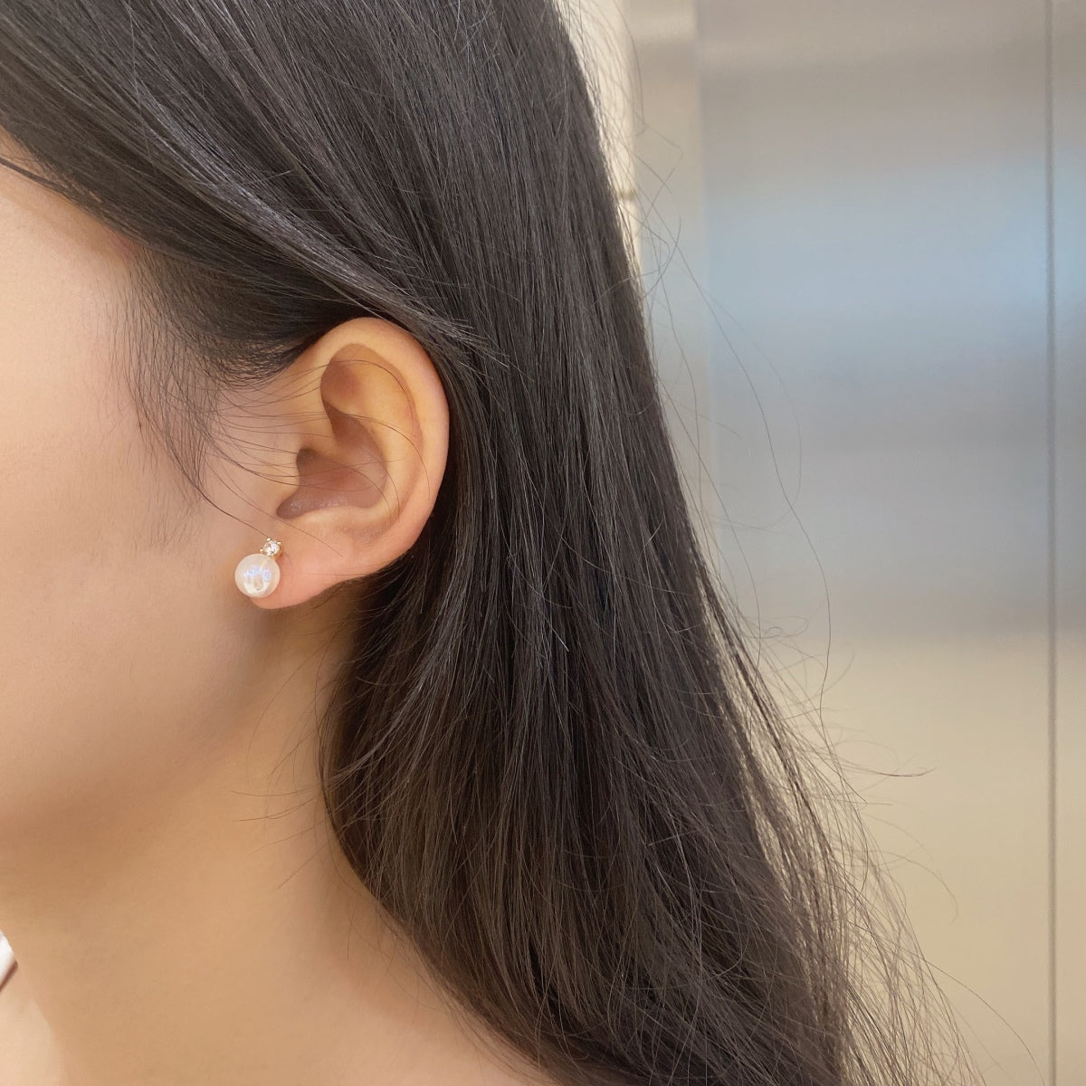 [RAFFINE]Pendientes de perlas de sirena sinfónica