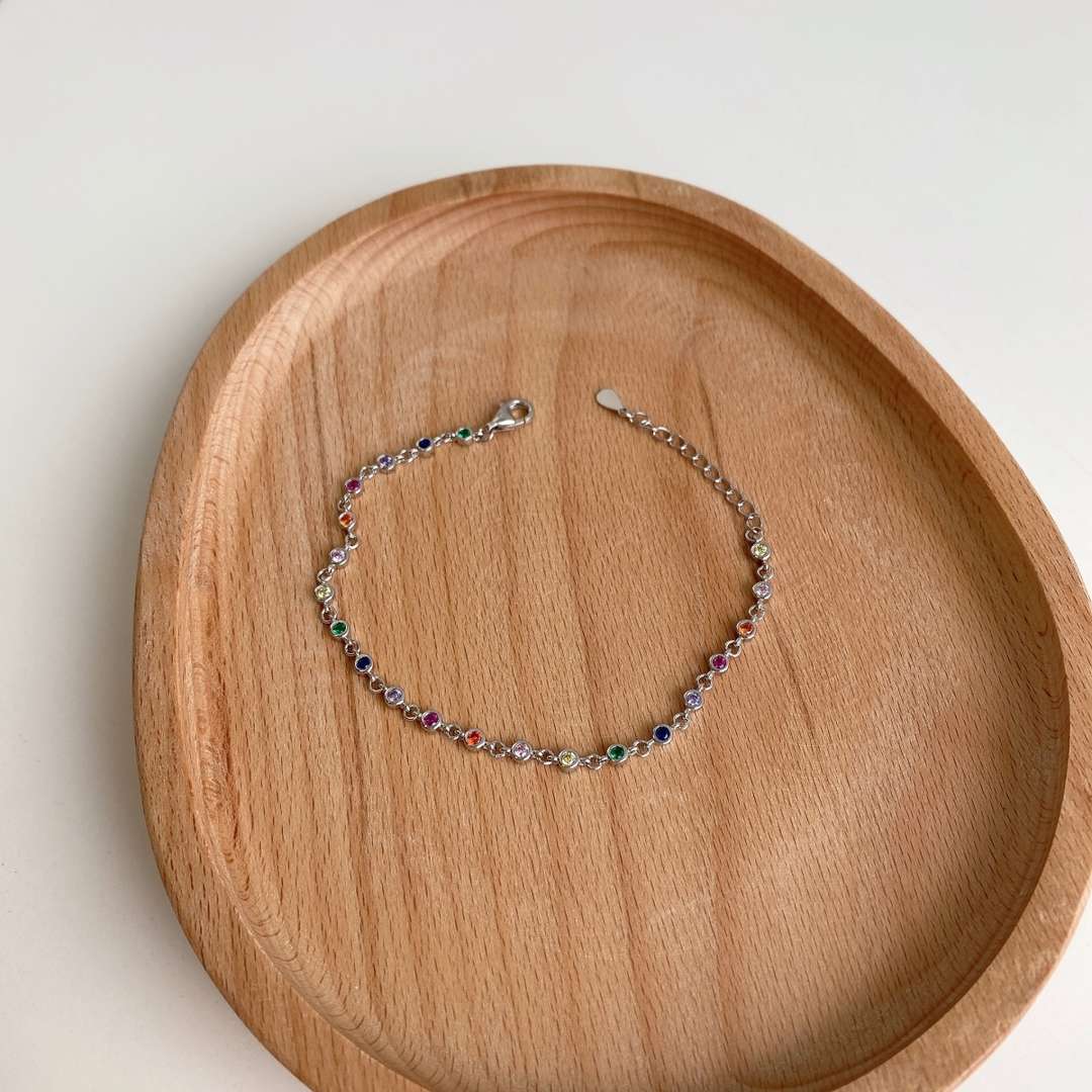 [RAFFINE]Colorful Bead Array Bracelet