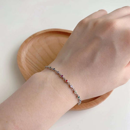 [RAFFINE]Colorful Bead Array Bracelet