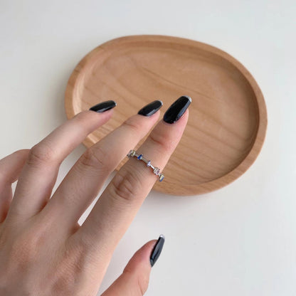 [RAFFINE]Unique Trapezoid Cut Daily Ring