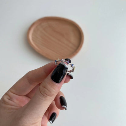 [RAFFINE]Unique Trapezoid Cut Daily Ring