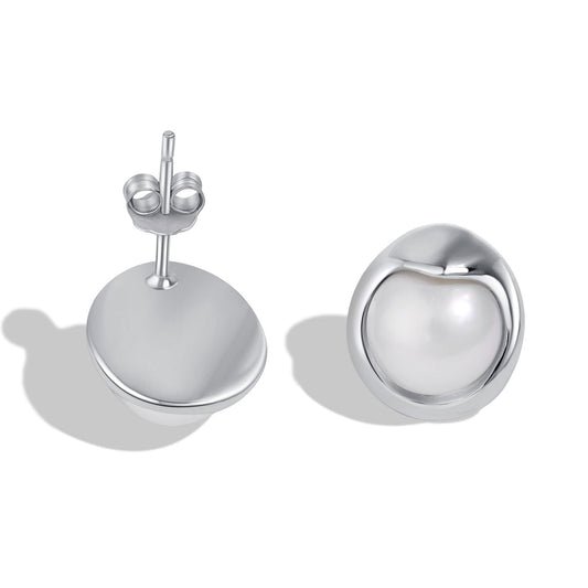 [RAFFINE]Pendientes de perlas de pan delicado