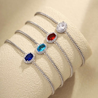 [RAFFINE]Exquisita pulsera de forma ovalada