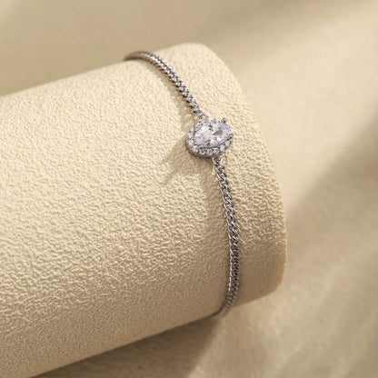 [RAFFINE]Exquisita pulsera de forma ovalada