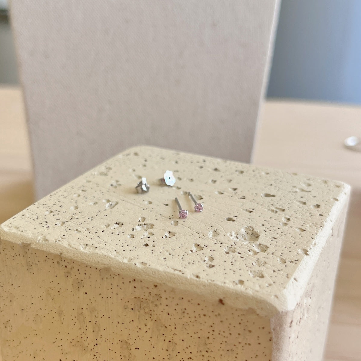 [RAFFINE]Pendientes solitarios delicados