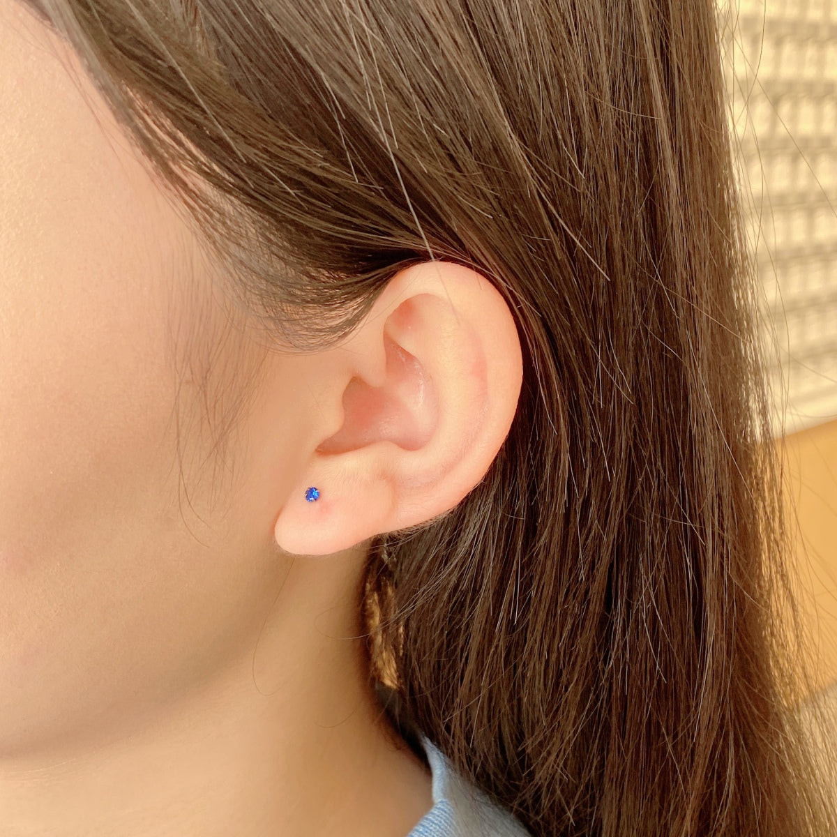 [RAFFINE]Pendientes solitarios delicados