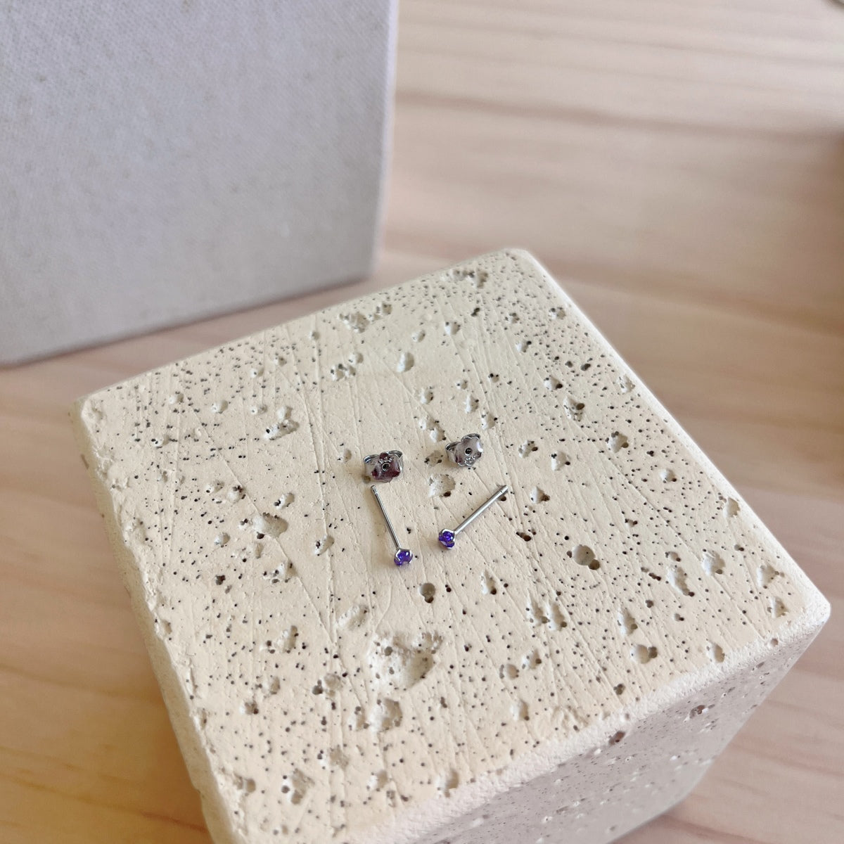 [RAFFINE]Pendientes solitarios delicados