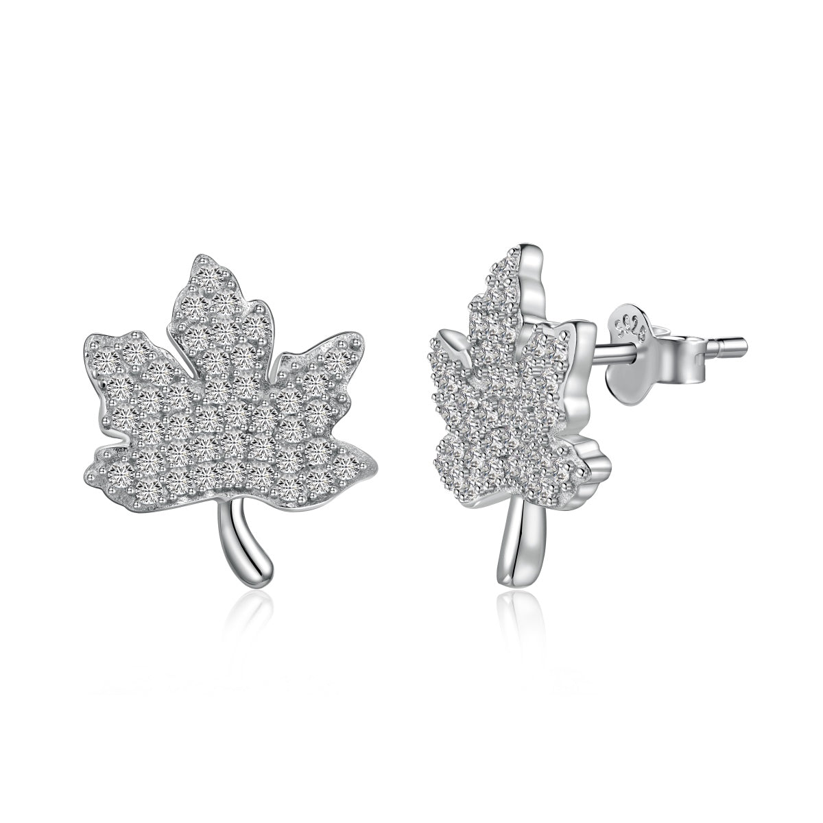[RAFFINE] Exquisitos pendientes con diseño de hoja de arce