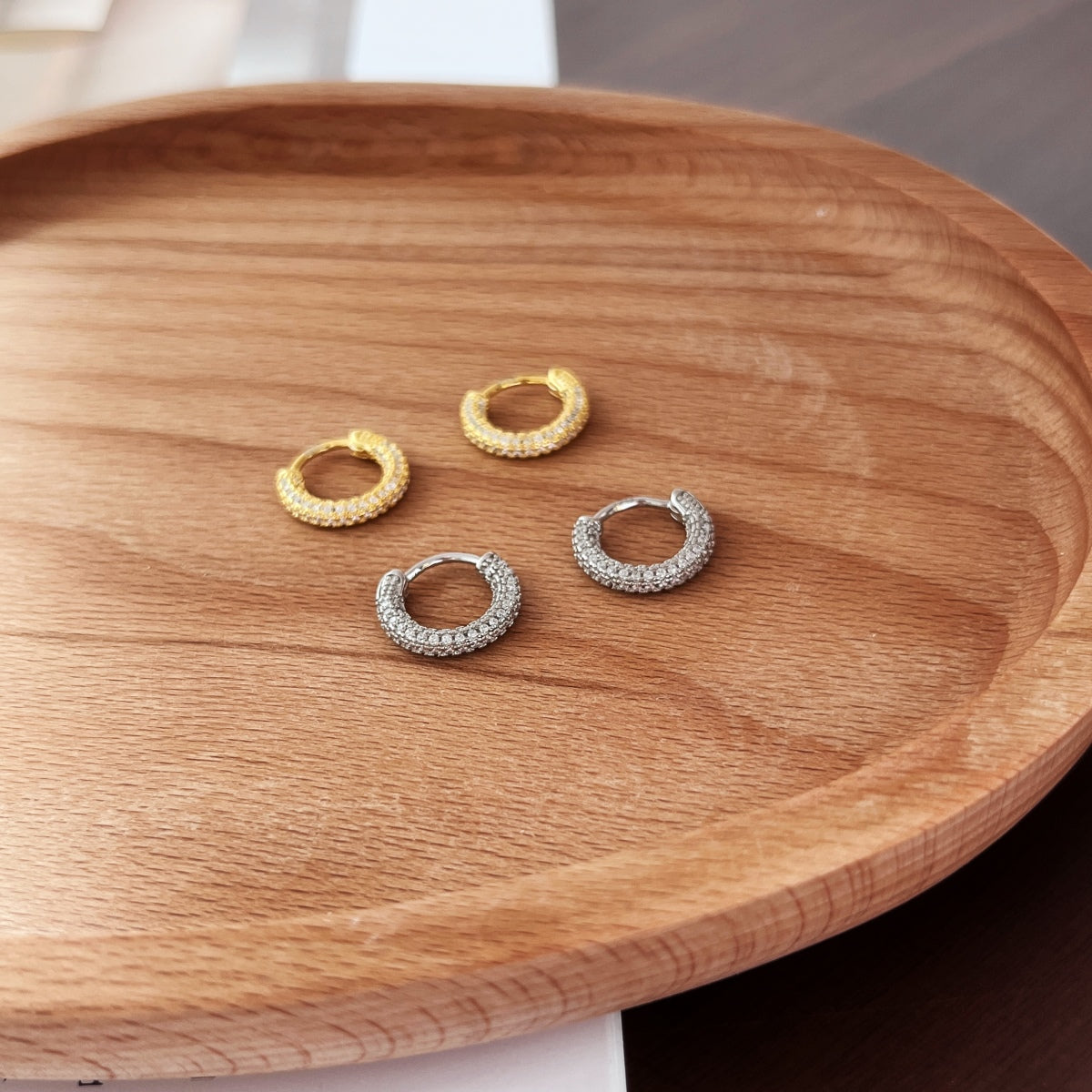 [RAFFINE]Pendientes delicados y versátiles para uso diario