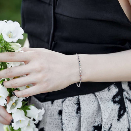 [RAFFINE]Colorful Bead Array Bracelet