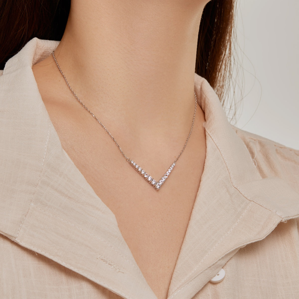 [RAFFINE]Ornate Round Cut Necklace