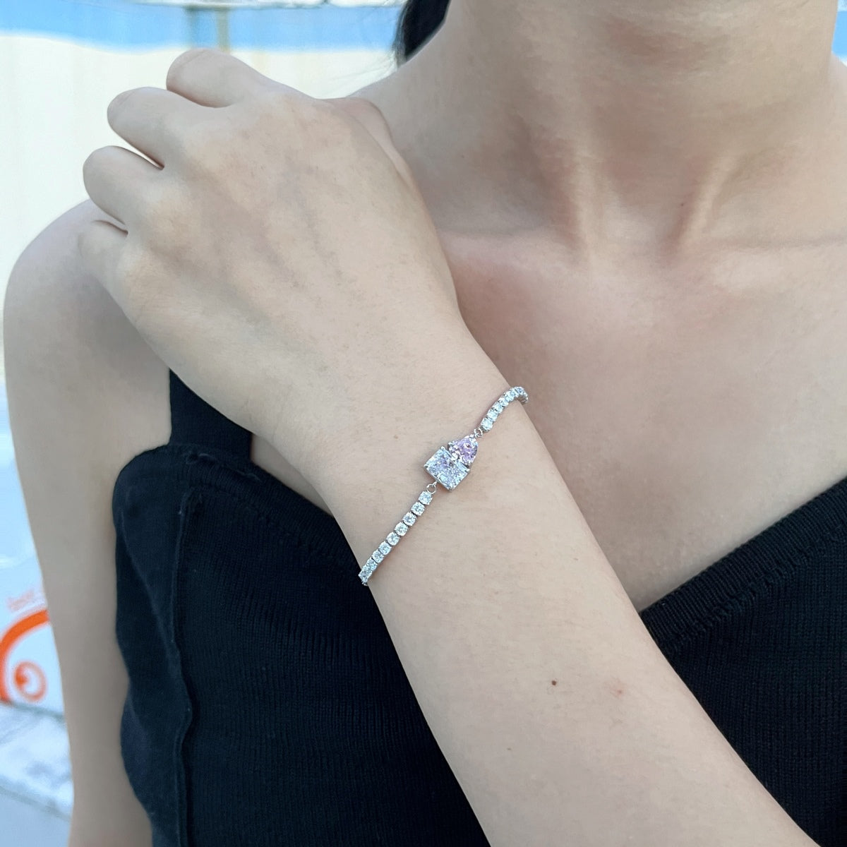 [RAFFINE]Dazzling Unique Multi Shape Lover Bracelet