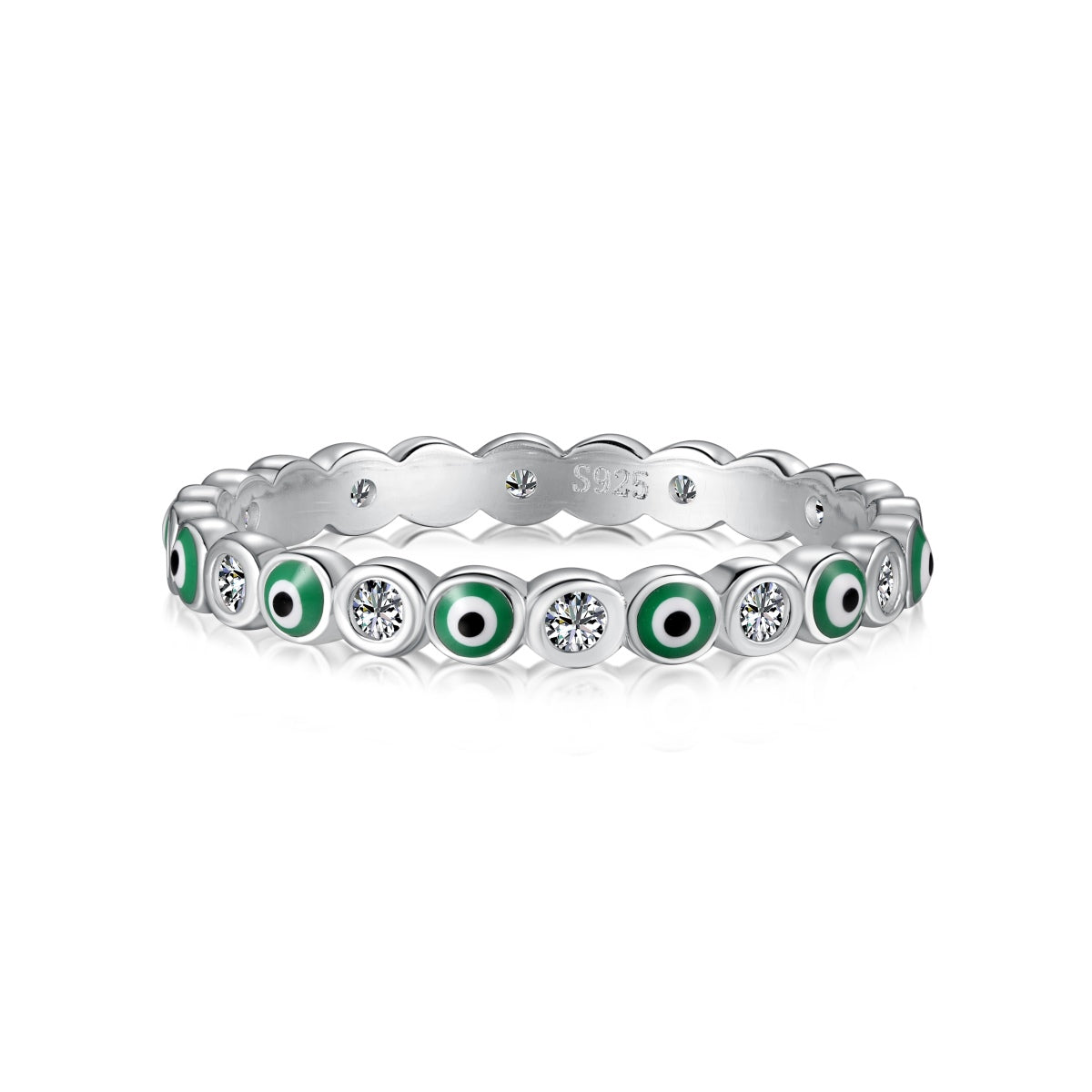 [RAFFINE]Sparkling Vibrant Round Shape Daily Ring