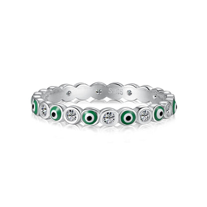 [RAFFINE]Sparkling Vibrant Round Shape Daily Ring