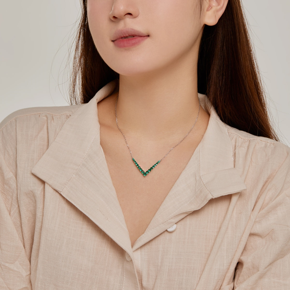 [RAFFINE]Ornate Round Cut Necklace