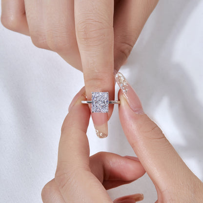 [RAFFINE]4.0 Carat Ornate Enchanting Radiand Cut Banquet Ring