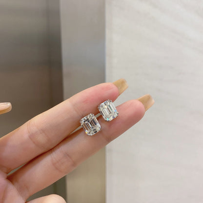 [RAFFINE] Pendientes de forma cuadrada deslumbrantes
