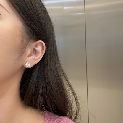 [RAFFINE] Pendientes de forma cuadrada deslumbrantes