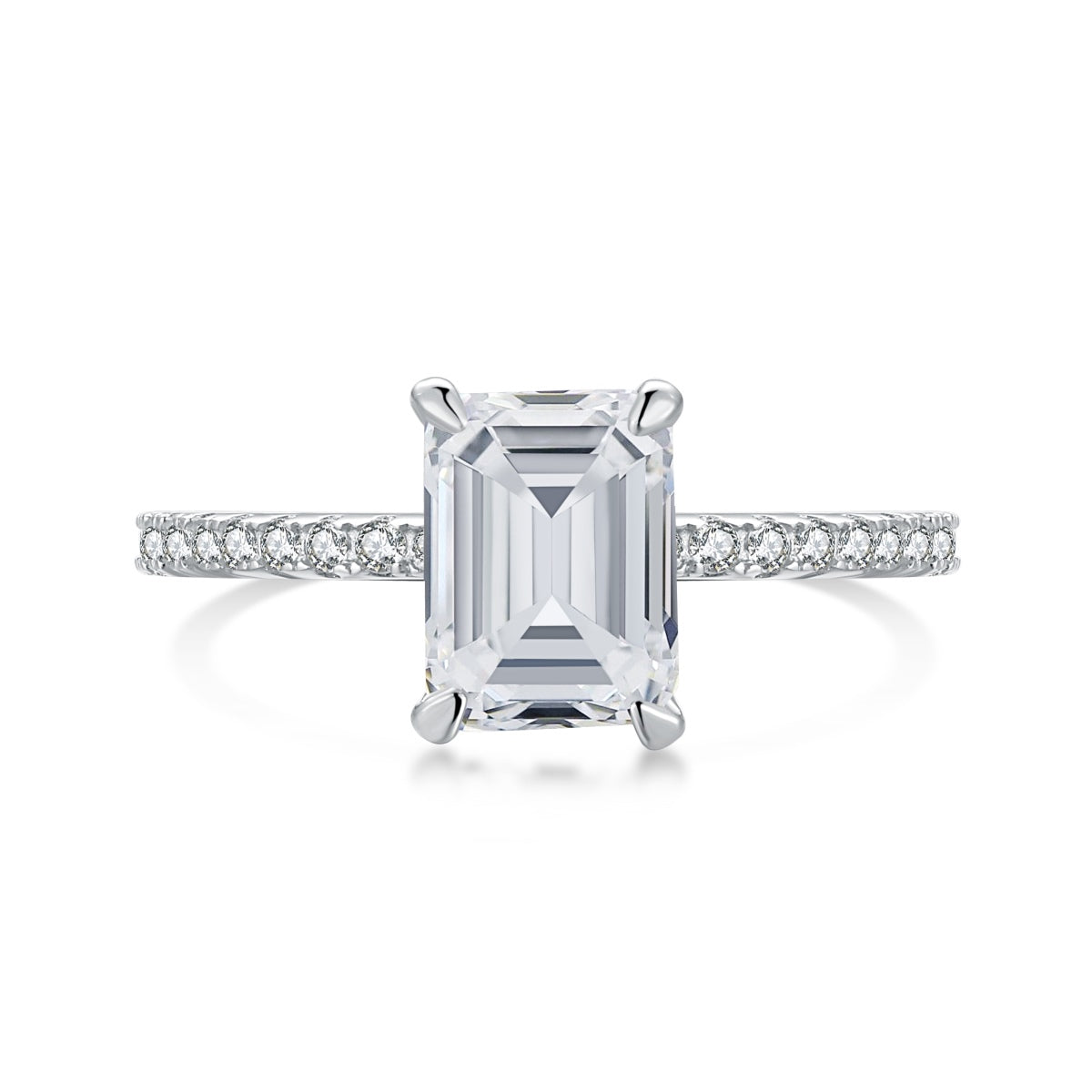 [RAFFINE]2.0 Carat Scintillating Ornate Radiant Cut Party Ring