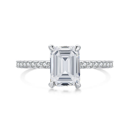 [RAFFINE]2.0 Carat Scintillating Ornate Radiant Cut Party Ring