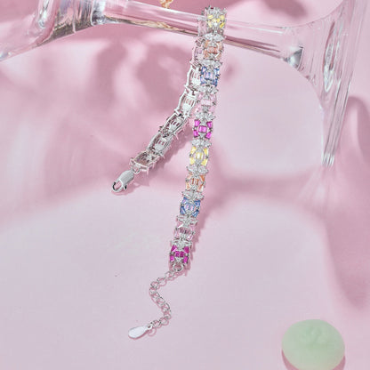 [RAFFINE]Delicate Colorful Multi Cut Party Bracelet