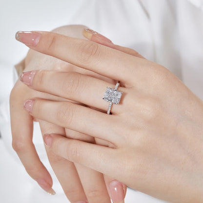 [RAFFINE]4.0 Carat Luxurious Engagement Ring