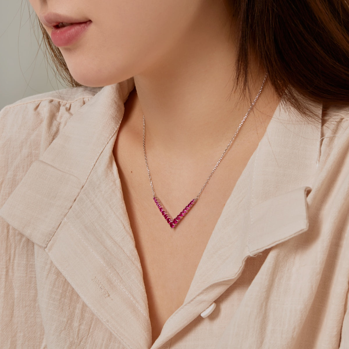 [RAFFINE]Ornate Round Cut Necklace