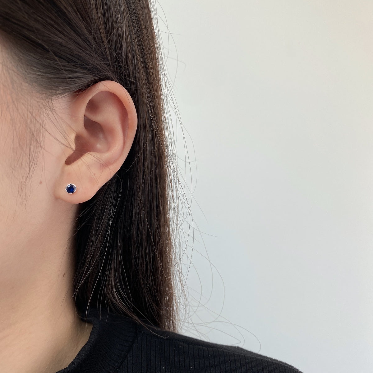 [RAFFINE]Sparkling Colorful Round Shape Earrings