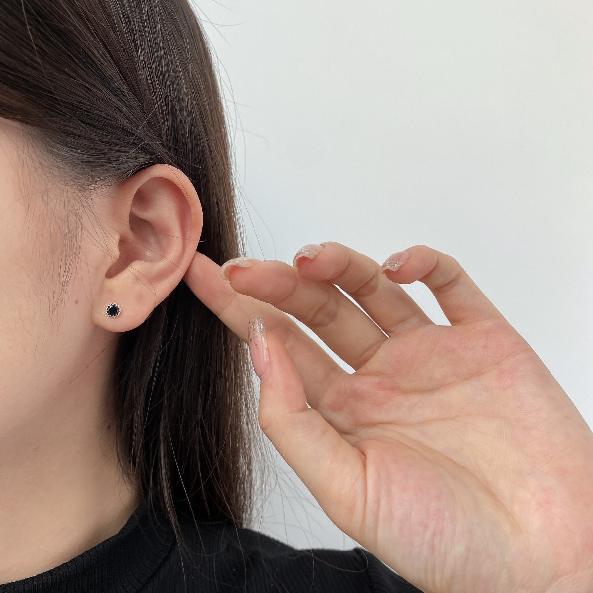 [RAFFINE]Sparkling Colorful Round Shape Earrings