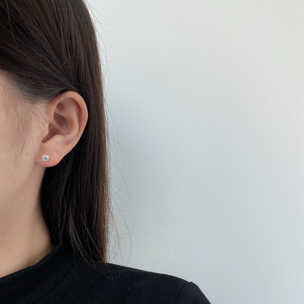 [RAFFINE]Sparkling Colorful Round Shape Earrings