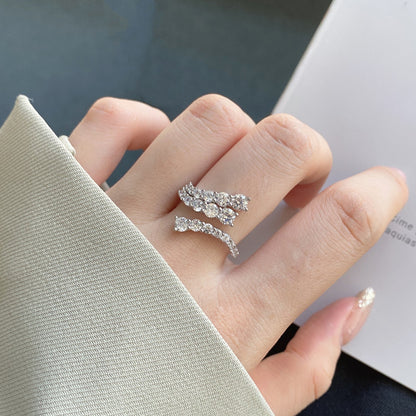 [RAFFINE]Unique Vivid Snake Shape Daily Ring