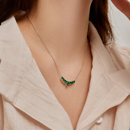 [RAFFINE]Dainty Colorful Heart Necklace