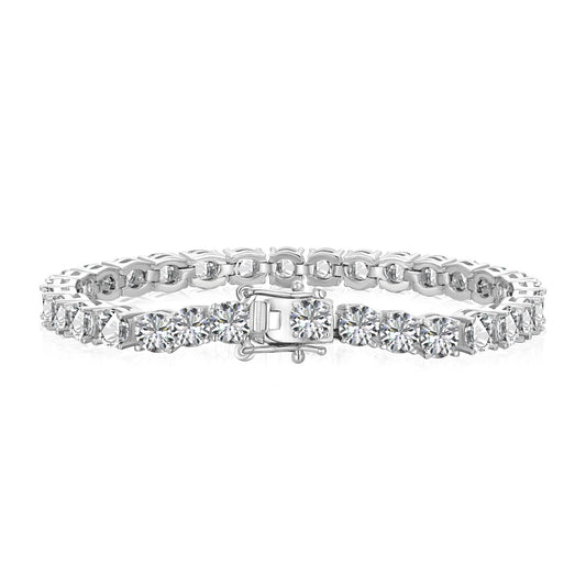 [RAFFINE]Ornate Sparkling Round Cut Wedding Bracelet
