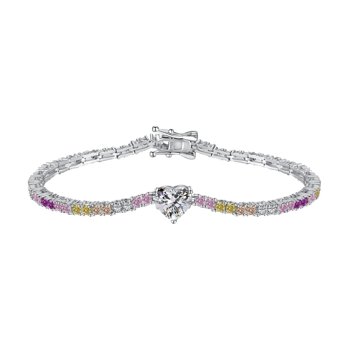 [RAFFINE]Delicate Romantic Heart Shape Lover Bracelet