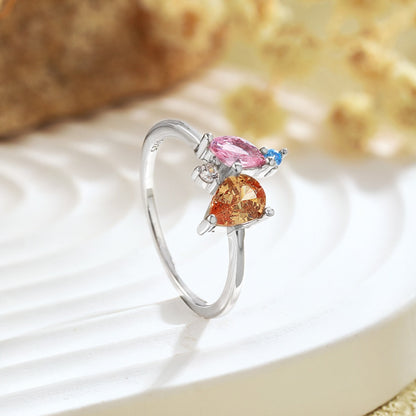 [RAFFINE]Radiant Colorful Multi Cut Daily Ring