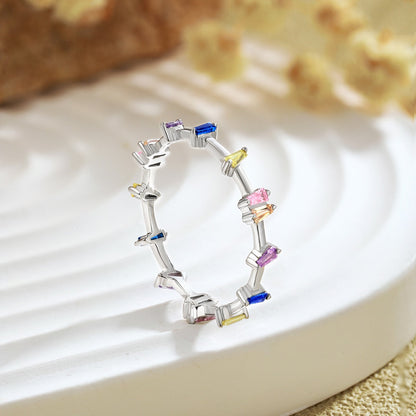 [RAFFINE]Unique Trapezoid Cut Daily Ring