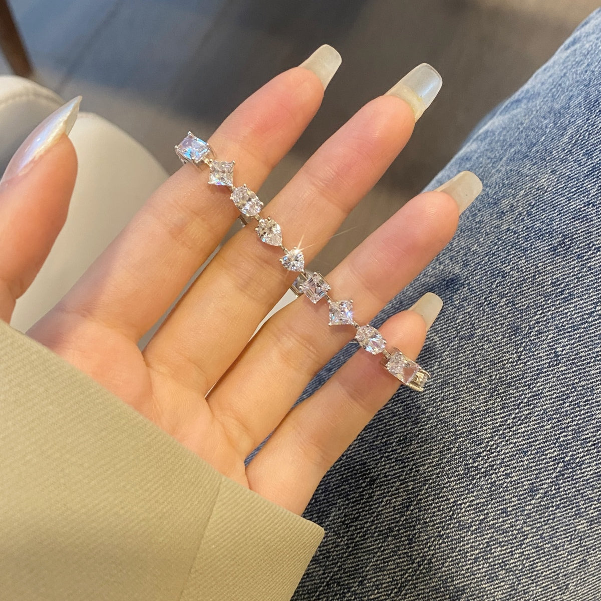 [RAFFINE]Pulsera diaria única y exquisita con múltiples cortes