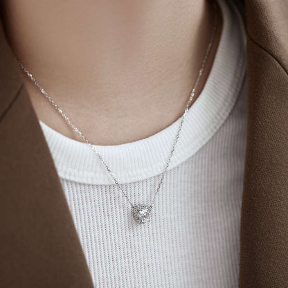 [RAFFINE]Collar de lujo con corte redondo