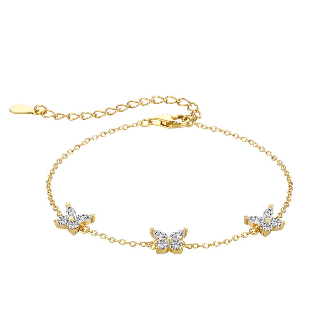 [RAFFINE]Radiant Butterfly Shape Necklace