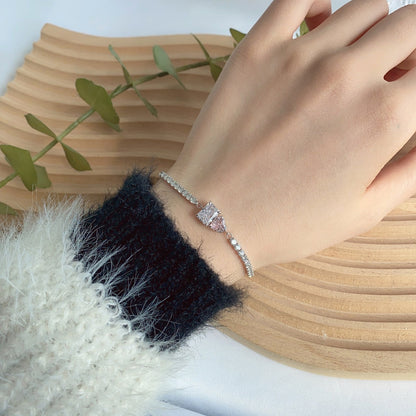 [RAFFINE]Dazzling Unique Multi Shape Lover Bracelet