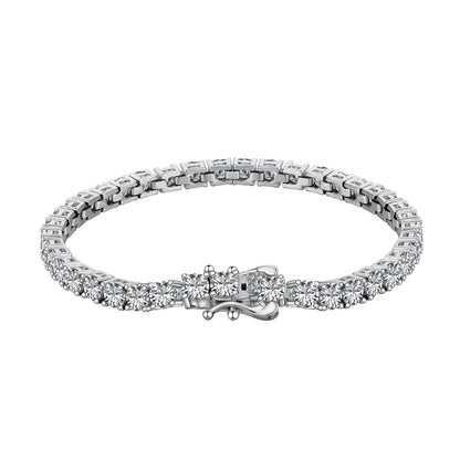 [RAFFINE]Pulsera de tenis lujosa con corte redondo ornamentado