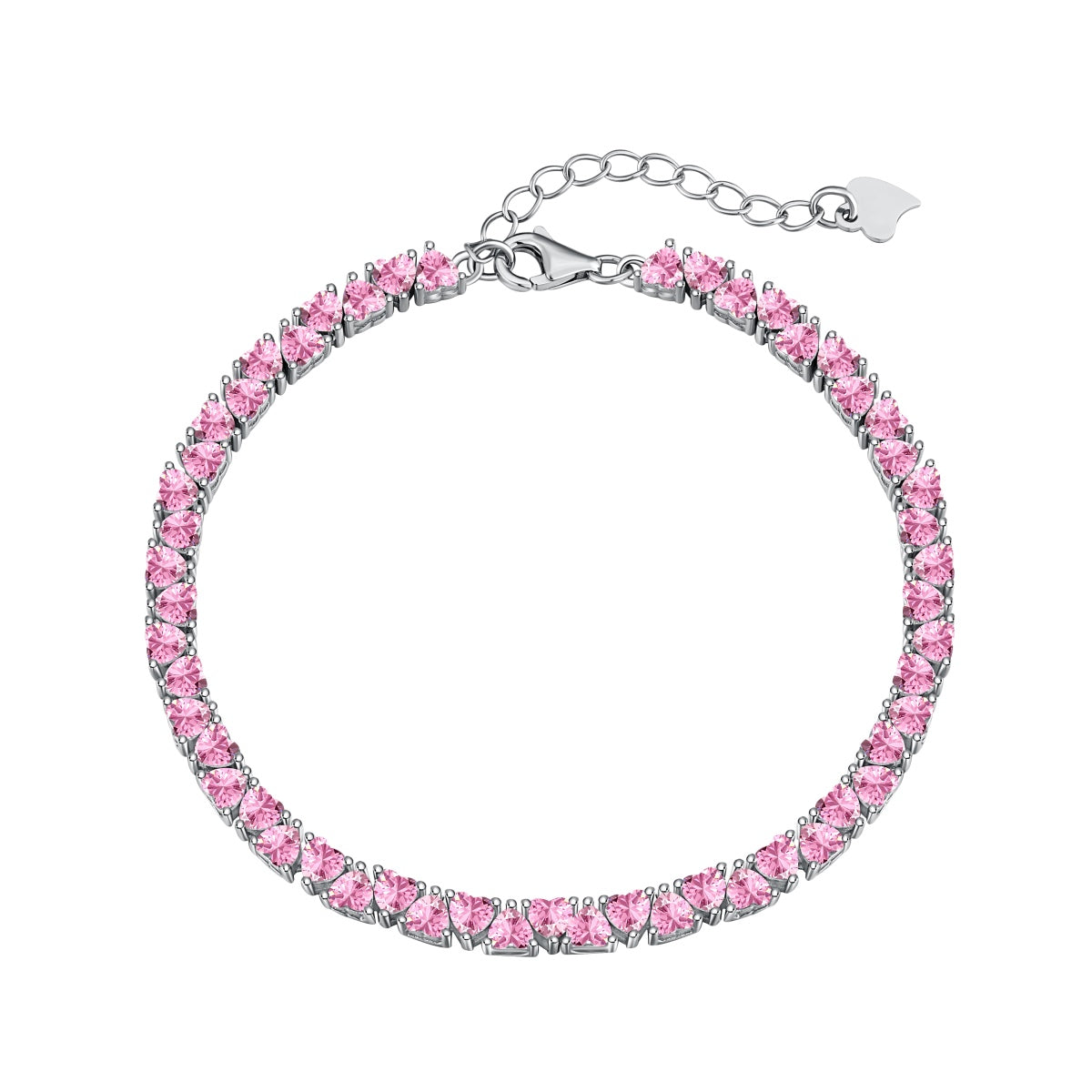 [RAFFINE]Dazzling Romantic Heart Shape Lover Bracelet