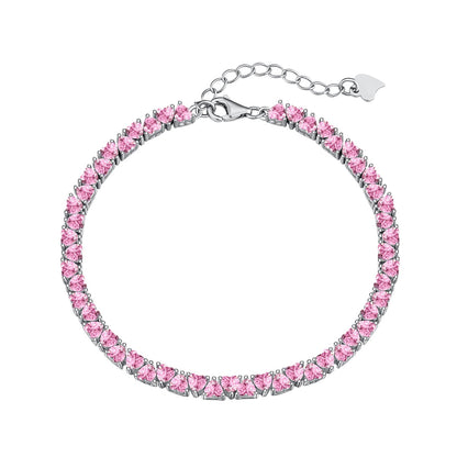 [RAFFINE]Dazzling Romantic Heart Shape Lover Bracelet