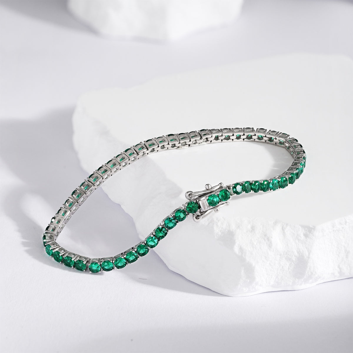 [RAFFINE] Pulsera de fiesta con corte redondo colorido y radiante