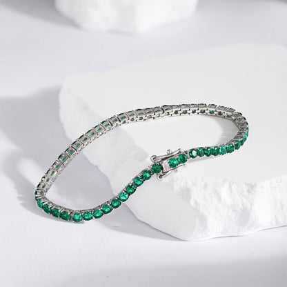 [RAFFINE] Pulsera de fiesta con corte redondo colorido y radiante