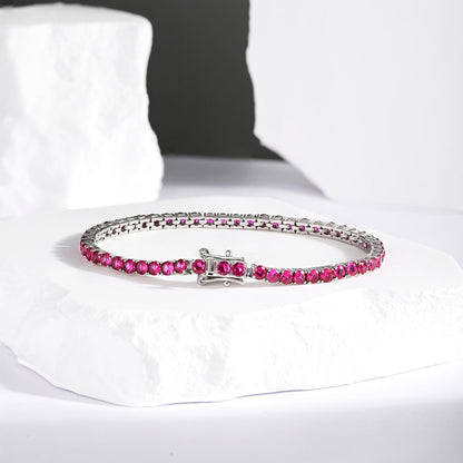 [RAFFINE] Pulsera de fiesta con corte redondo colorido y radiante